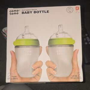 Comotomo Baby Bottle 2-Pack - Green